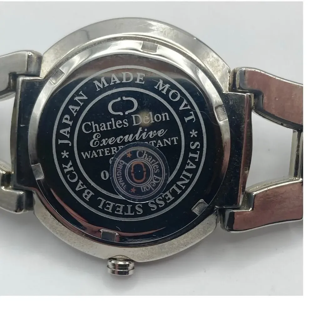 Charles Delon Men's Executive Watch 35mm - Fresh Battery - WR - Wrist 6.25-6.5